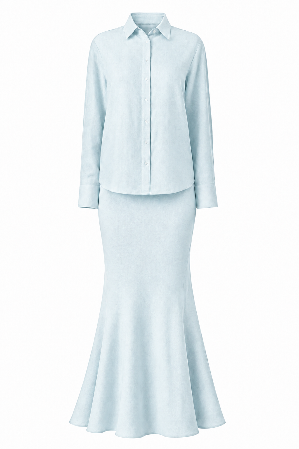 LINEN SET IN BABY BLUE