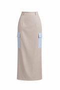 ICONIC CARGO SKIRT IN SAND