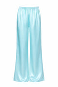 SILK PANTS OCEAN BLUE