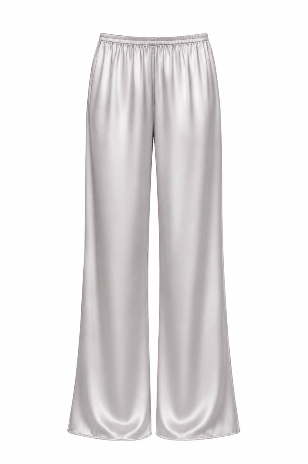 SILK PANTS IN GREY