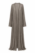 MAXI CARDIGAN IN DESERT LATTE